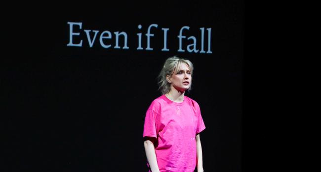 Alice Christina-Corrigan performing her play