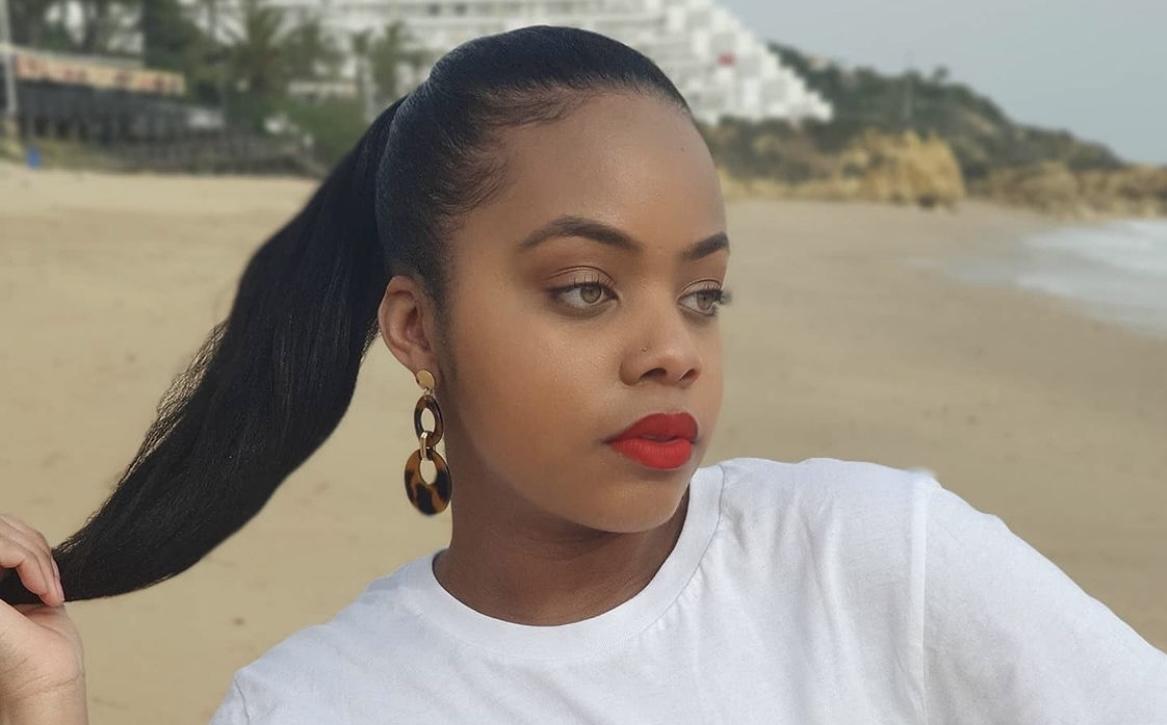 Caprice in her "disabled looks like me" tshirt