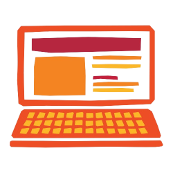 Illustration of a laptop